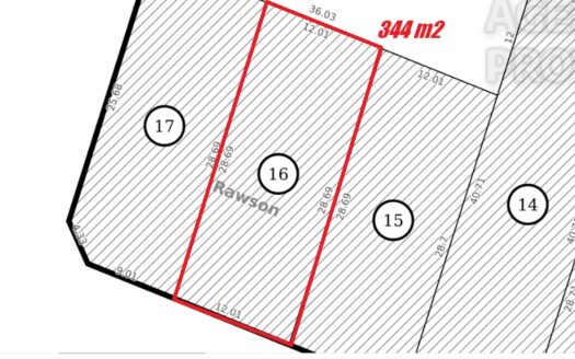 Lote Rawson – 344 m2 con servicios